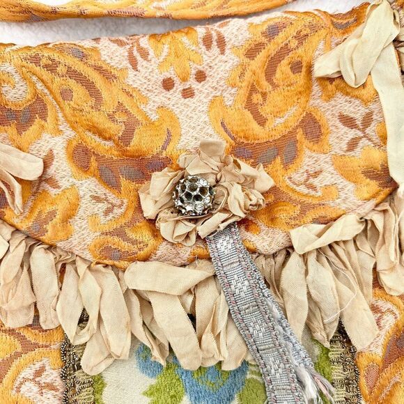 Lulubelle Designs Boho Fringe Crossbody Purse Shabby Handmade OOAK - Picture 4 of 8